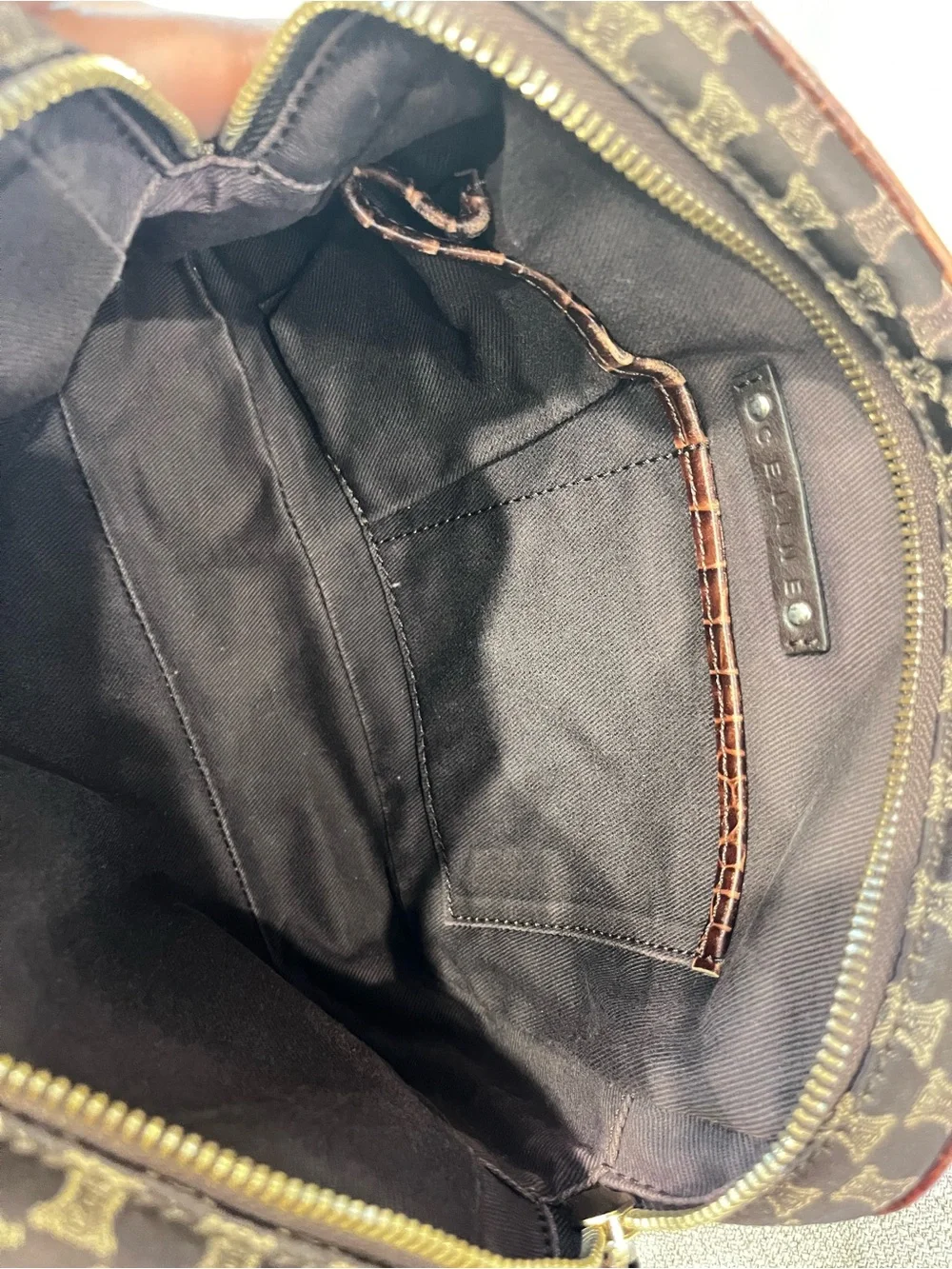 CELINE MACADAM VINTAGE UNISEX CROSSBODY BAG
